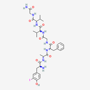 3-Iodo-L-tyrosyl-D-alanyl-L-phenylalanylglycyl-L-valyl-L-valylglycinamide