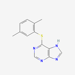 6-(2,5-dimethylphenyl)sulfanyl-7H-purine