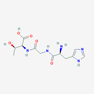 molecular formula C12H19N5O5 B12592848 L-Histidylglycyl-L-threonine CAS No. 872713-15-0