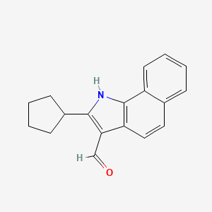 2-cyclopentyl-1H-benzo[g]indole-3-carbaldehyde