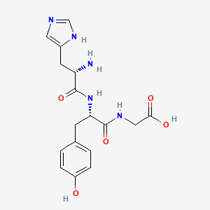 molecular formula C17H21N5O5 B12592877 L-Histidyl-L-tyrosylglycine CAS No. 646065-38-5