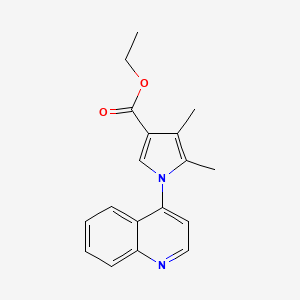 Ethyl 4,5-dimethyl-1-(quinolin-4-yl)-1H-pyrrole-3-carboxylate