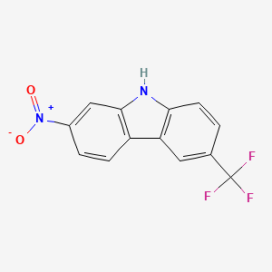 2-Nitro-6-(trifluoromethyl)-9H-carbazole