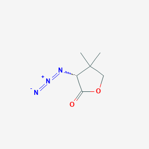 molecular formula C6H9N3O2 B12592921 (R)-3-Azido-4,4-dimethyldihydrofuran-2(3H)-one 