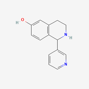 molecular formula C14H14N2O B12592956 1-Pyridin-3-yl-1,2,3,4-tetrahydroisoquinolin-6-ol CAS No. 601464-09-9