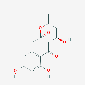 (6R)-6,9,11-trihydroxy-4-methyl-4,5,6,7-tetrahydro-1H-3-benzoxecine-2,8-dione