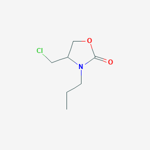 molecular formula C7H12ClNO2 B12593003 4-(Chloromethyl)-3-propyl-1,3-oxazolidin-2-one CAS No. 647027-86-9