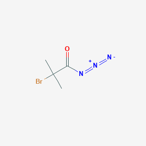 molecular formula C4H6BrN3O B12593028 2-Bromo-2-methylpropanoyl azide CAS No. 874881-82-0