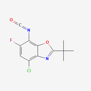 2-tert-Butyl-4-chloro-6-fluoro-7-isocyanato-1,3-benzoxazole