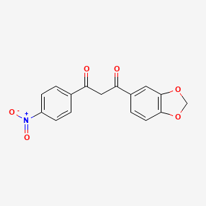 1-(2H-1,3-Benzodioxol-5-yl)-3-(4-nitrophenyl)propane-1,3-dione