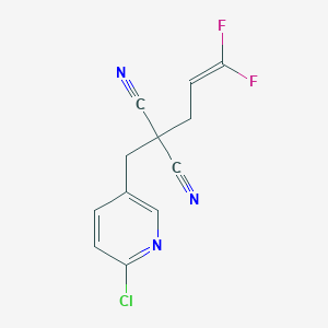 [(6-Chloropyridin-3-yl)methyl](3,3-difluoroprop-2-en-1-yl)propanedinitrile