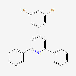 molecular formula C23H15Br2N B12593073 4-(3,5-Dibromophenyl)-2,6-diphenylpyridine CAS No. 607740-10-3