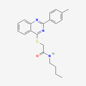 N-Butyl-2-{[2-(4-methylphenyl)-4-quinazolinyl]sulfanyl}acetamide