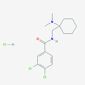 molecular formula C16H23Cl3N2O B1259311 1-(3,4-Dichlorobenzamidomethyl)-cyclohexyldimethylamine hydrochloride 