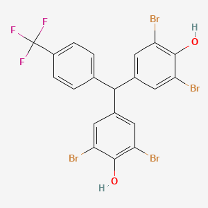 Phenol, 4,4'-[[4-(trifluoromethyl)phenyl]methylene]bis[2,6-dibromo-