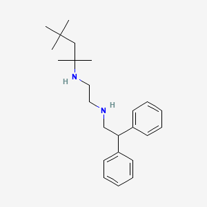 molecular formula C24H36N2 B12593123 1,2-Ethanediamine, N-(2,2-diphenylethyl)-N'-(1,1,3,3-tetramethylbutyl)- CAS No. 627519-23-7