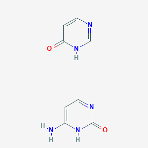 molecular formula C8H9N5O2 B12593125 6-amino-1H-pyrimidin-2-one;1H-pyrimidin-6-one CAS No. 566199-59-5