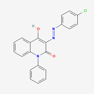 3-[2-(4-Chlorophenyl)hydrazinylidene]-1-phenylquinoline-2,4(1H,3H)-dione