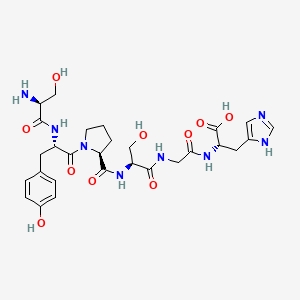 L-Seryl-L-tyrosyl-L-prolyl-L-serylglycyl-L-histidine