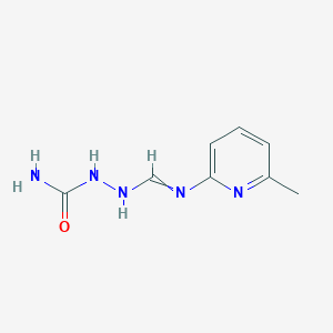 molecular formula C8H11N5O B12593143 2-{[(6-Methylpyridin-2-yl)imino]methyl}hydrazine-1-carboxamide CAS No. 874890-97-8