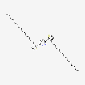 molecular formula C40H64N2S2 B12593148 3,6-Bis(3-tetradecylthiophen-2-YL)pyridazine CAS No. 872090-20-5