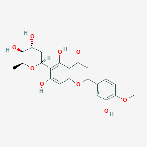 molecular formula C22H22O9 B1259318 Chrysoeriol 6-C-beta-L-boivinopyranoside 