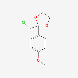 1,3-Dioxolane, 2-(chloromethyl)-2-(4-methoxyphenyl)-