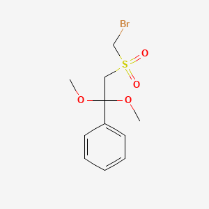 [2-(Bromomethanesulfonyl)-1,1-dimethoxyethyl]benzene