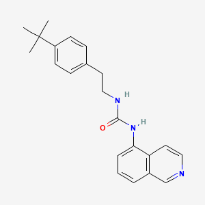 1-[2-(4-Tert-butylphenyl)ethyl]-3-isoquinolin-5-ylurea