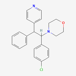 Morpholine, 4-[1-(4-chlorophenyl)-2-phenyl-2-(4-pyridinyl)ethyl]-