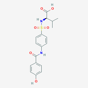 D-Valine, N-[[4-[(4-hydroxybenzoyl)amino]phenyl]sulfonyl]-