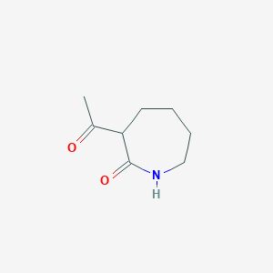 molecular formula C8H13NO2 B1259323 Acetyl caprolactam 