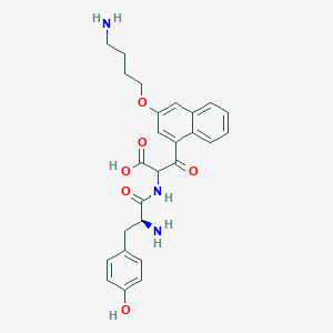 N-{2-[3-(4-Aminobutoxy)naphthalen-1-yl]-1-carboxy-2-oxoethyl}-L-tyrosinamide