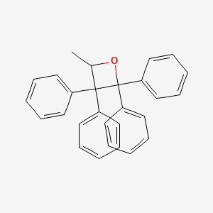 molecular formula C28H24O B12593286 4-Methyl-2,2,3,3-tetraphenyloxetane CAS No. 646505-38-6