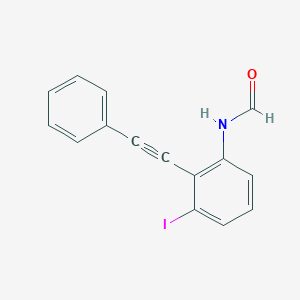 N-[3-Iodo-2-(phenylethynyl)phenyl]formamide