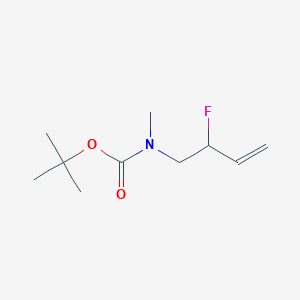 molecular formula C10H18FNO2 B12593301 tert-Butyl (2-fluorobut-3-en-1-yl)methylcarbamate CAS No. 638538-33-7