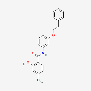 2-Hydroxy-4-methoxy-N-[3-(2-phenylethoxy)phenyl]benzamide