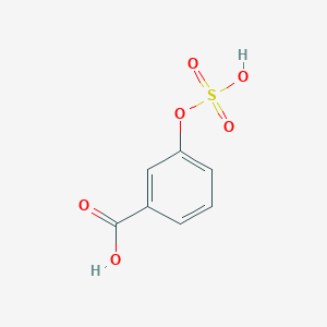 molecular formula C7H6O6S B1259331 3-hydroxybenzoic acid-3-O-sulphate 