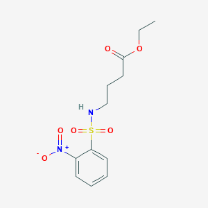 Ethyl 4-[(2-nitrobenzene-1-sulfonyl)amino]butanoate