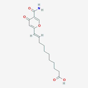 molecular formula C17H23NO5 B1259335 Himeic acid B 