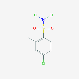 molecular formula C7H6Cl3NO2S B12593364 N,N,4-Trichloro-2-methylbenzene-1-sulfonamide CAS No. 610770-36-0