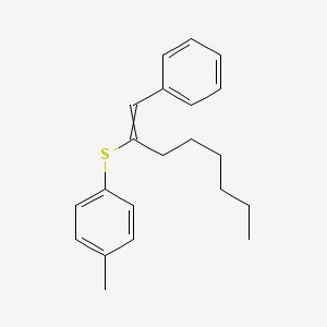 1-Methyl-4-[(1-phenyloct-1-en-2-yl)sulfanyl]benzene