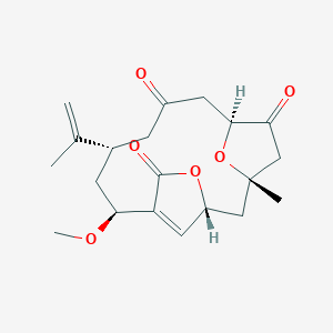 molecular formula C20H26O6 B1259338 刺疣醇 C 