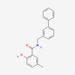 N-[([1,1'-Biphenyl]-3-yl)methyl]-2-hydroxy-5-methylbenzamide