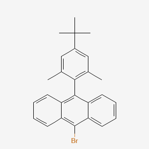 molecular formula C26H25Br B12593438 9-Bromo-10-(4-tert-butyl-2,6-dimethylphenyl)anthracene CAS No. 648418-76-2