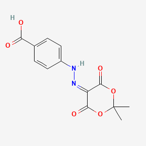 4-[2-(2,2-dimethyl-4,6-dioxo-1,3-dioxan-5-ylidene)hydrazinyl]benzoic Acid