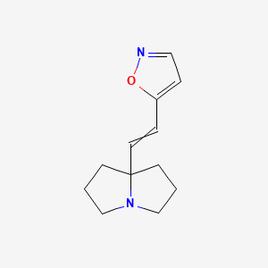 7a-[2-(1,2-Oxazol-5-yl)ethenyl]hexahydro-1H-pyrrolizine