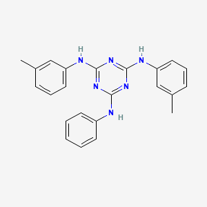 N~2~,N~4~-Bis(3-methylphenyl)-N~6~-phenyl-1,3,5-triazine-2,4,6-triamine