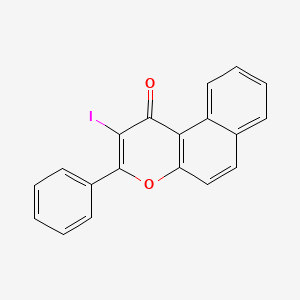 molecular formula C19H11IO2 B12593454 2-Iodo-3-phenyl-1H-naphtho[2,1-B]pyran-1-one CAS No. 878199-42-9