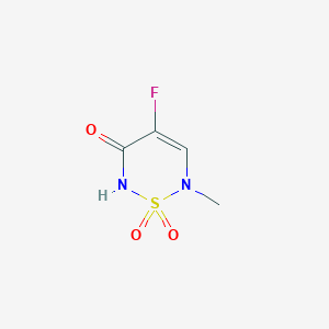 4-Fluoro-6-methyl-1lambda~6~,2,6-thiadiazine-1,1,3(2H,6H)-trione